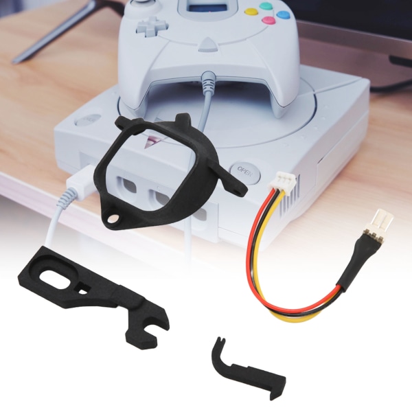Udskiftningssæt til konsolventilator 3D-printmonteringssæt til mini børsteløs køleventilator til SEGA Dreamcast DC