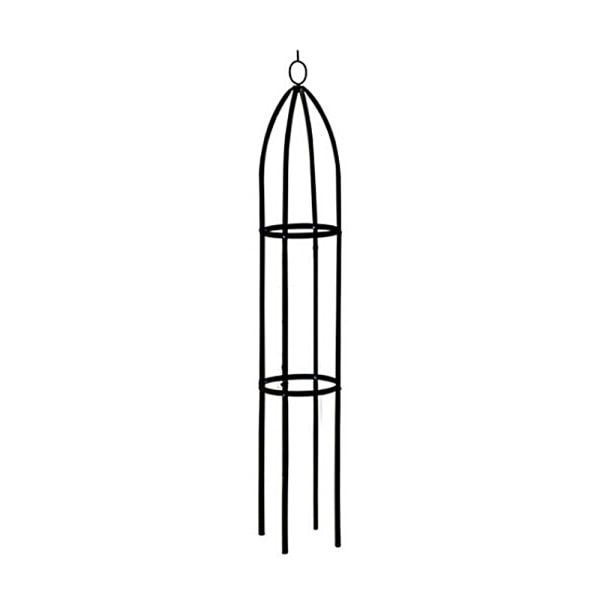 Stativ i jern, europæisk blomsterstativ, klatrepergola, klematis, udendørs blomsterstativ, haveartikler - lille sort emballagestørrelse: 47*21*6 cm