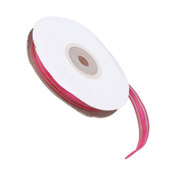 Polyester Chiffon Band 0,4in 28# Satin Håraccessoar Bröllopsbukett Girlang Dekoration