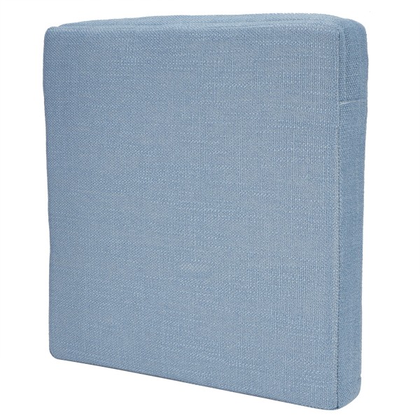 Hjemme-Yoga Matte Kvadratisk Myk Gulv Pute Avtakbar Vaskbar Meditasjonsmatte Pute Blå 40 x 6cm (L x B x H)