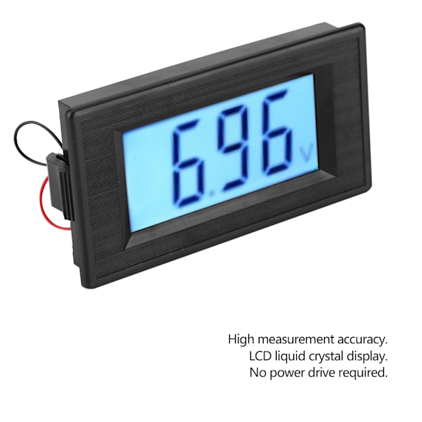 Kompatibel DDH-30L LCD Digital Display DC Voltmeter för DC 7.5V till 19.99V Mätning