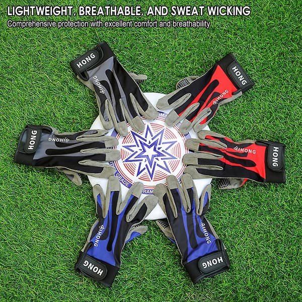Split Finger Handsker til Flyvende Discs Multifunktionelle Anti-Slip Handsker til Cykling Black Gray XXL