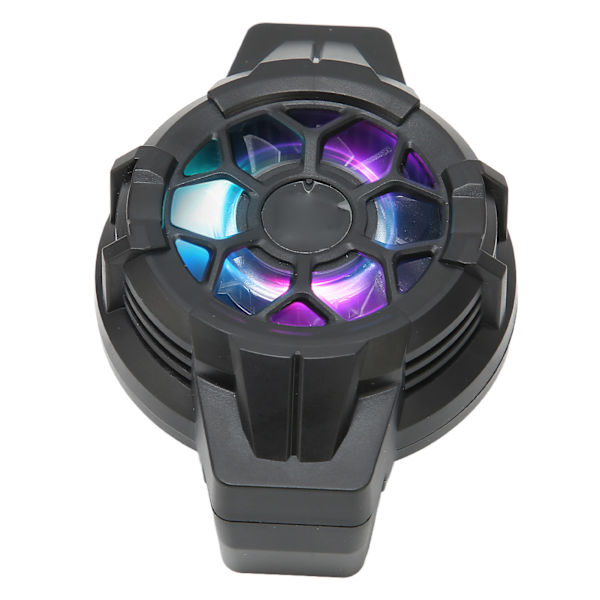 P10 Mobiilipuhelimen Puoliohjainjäähdytin RGB Vedrettävä Takaklipsu Jäähdytin Live-lähetystä Vlogging Mobiilipelien Varten Musta