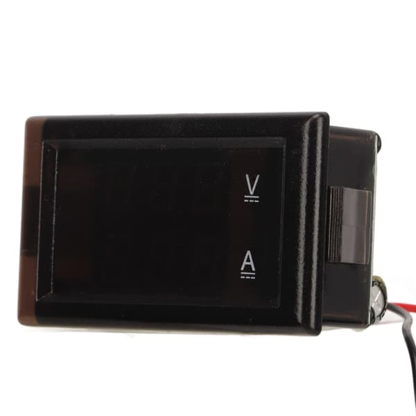 Hall DC Digitalt Display Amperemeter 4-30V Dobbel LED Strøm Voltmeter Panel