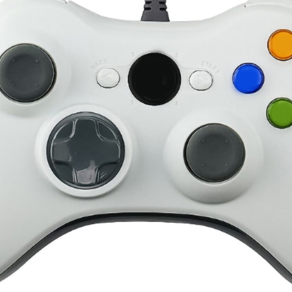 Gamepad Controller Allt-i-ett Multifunktionsdrivrutin Gratis Wired Controller Gamepad för Gaming White