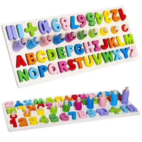[02]Learn the Alphabet / Cognitive Toy for Children - Educational multifärg multifärg multicolor