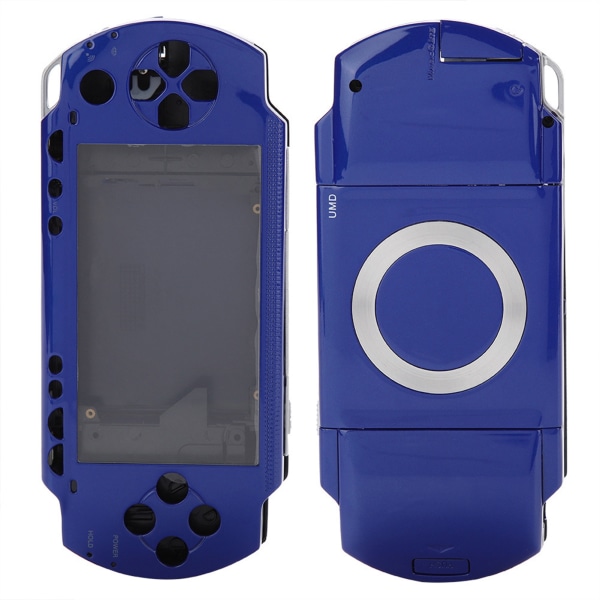 Case Cover Replacement Full Shell Housing Set med knappsats för PSP 1000 (blå)