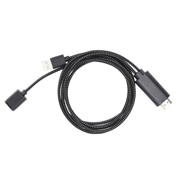 HDMI USB-kabel for Android iOS TV-konverter Svart