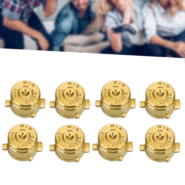 2 Sæt Aluminium Legering Funktionshjælpeknap Controller Udskiftningsdele Passer til PS4Guld