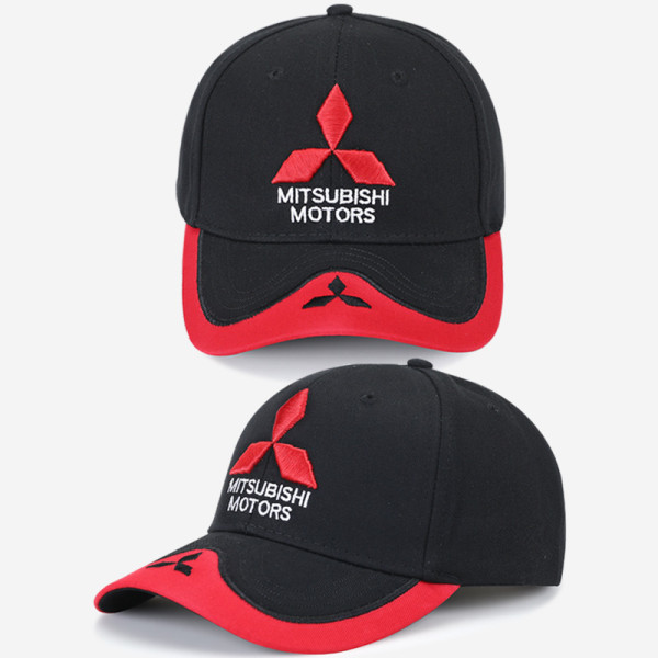 Hat bil standard hat racerkasket baseballkasket mænd og kvinder udendørs solhat peak cap 4S butiksgave sportskasket（Sort