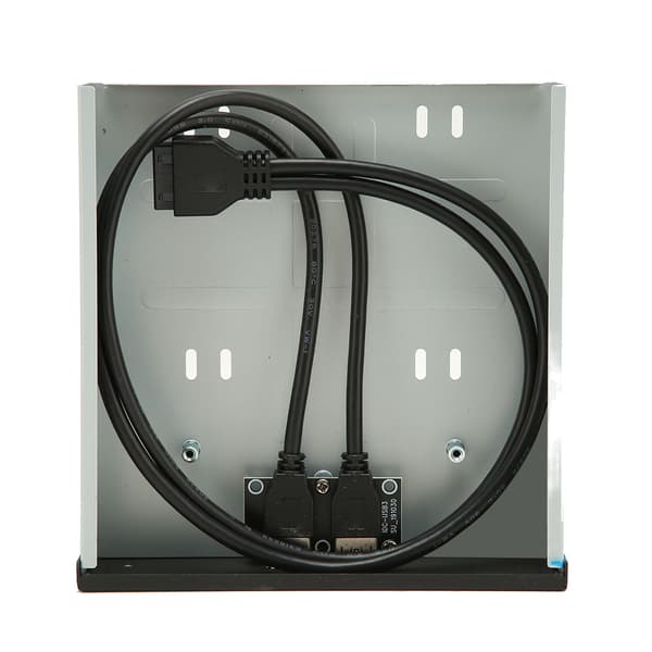 USB 3.0 Hub 5.25in Frontpanel med 2 porte 19pin 5Gbps til PC Computer Case