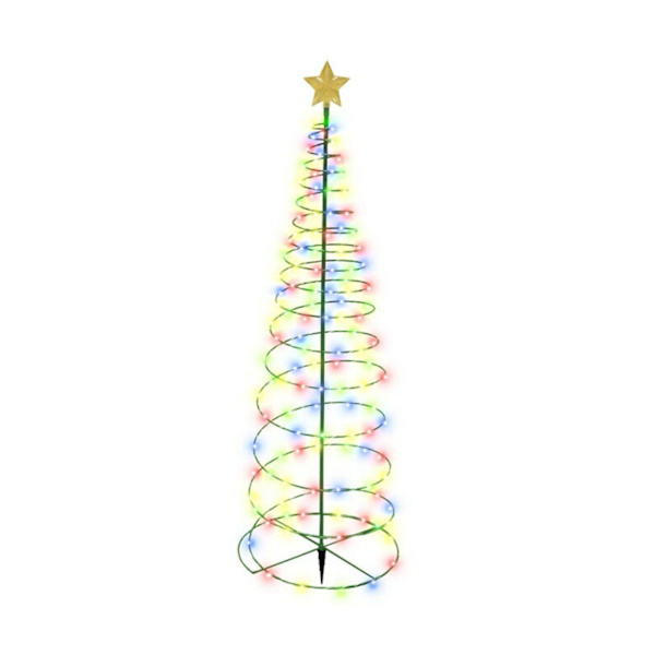 (1 förpackning) Färgglada solcellsdrivna LED-julklappsdekorationer, juldekoration, semesterdekoration, scenlayout 20x20x60cm, plast