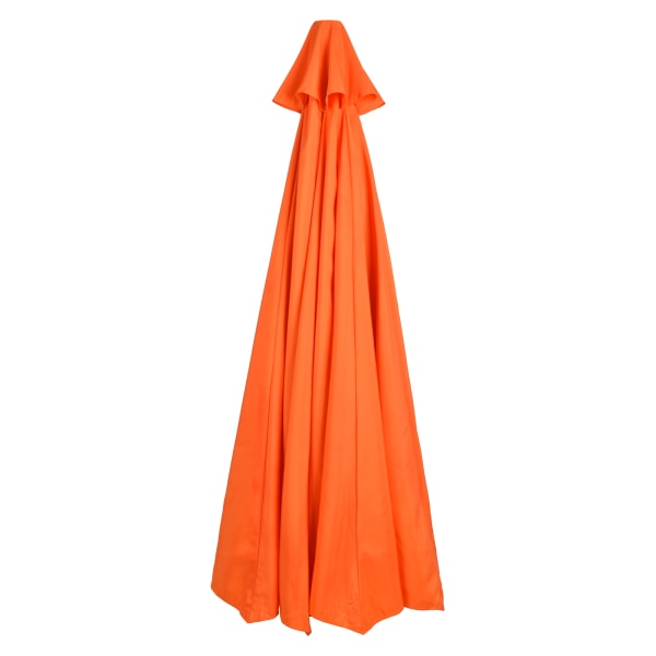 Udendørs parasol haveparaply udskiftning paraplybetræk - ingen paraplyramme orange egnet til 2,7m 6 ribben