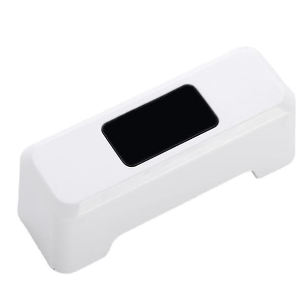 Smart toiletsensor skyller genopladelig berøringsfri automatisk toiletskylleknap White
