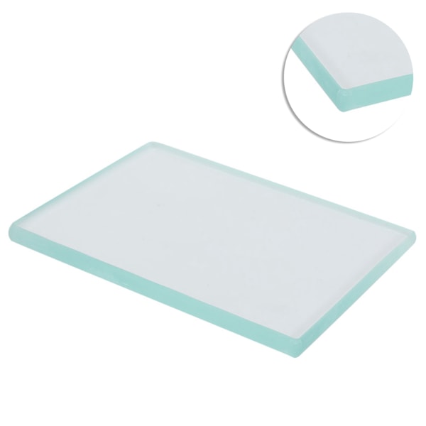Läderhantverk Slipverktyg i Glas för Polering av Läder - Mått: 130 x 100 x 8mm