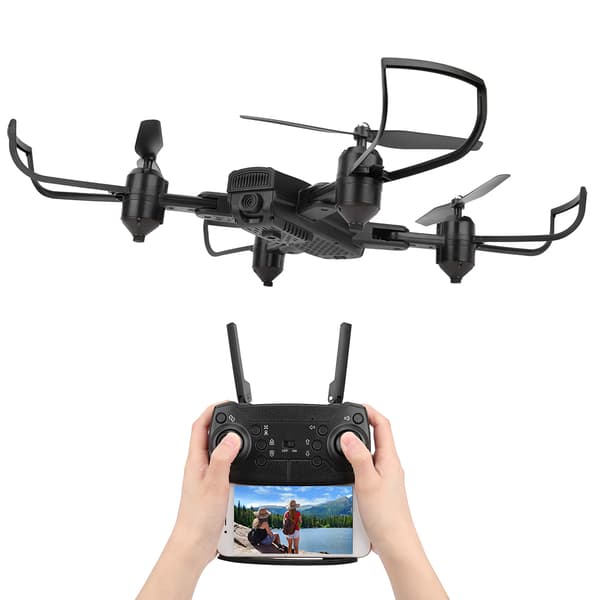 Vikbar RC-drönare med optisk flödes-WIFI FPV och smart följefunktion