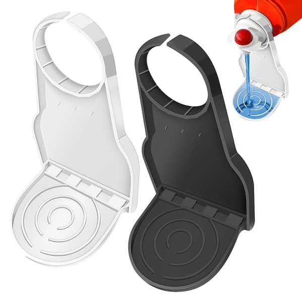 2 stk. vaskemiddelsåpe forhindrer dryppende koppholder for tilbehør til vaskerom Black 2 Pack