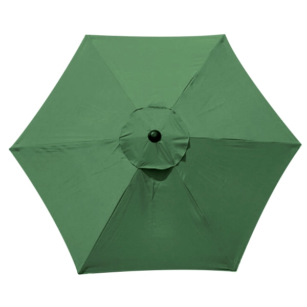 2,7 m 6 revben utomhus parasoll parasoll innergård paraply (bara paraplyduk) (grön)