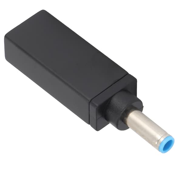 USB C til DC 4.5x3.0mm Hun til Han Strømadapter PD Oplader til HP Laptop