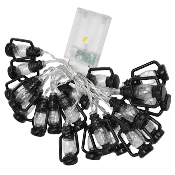 20 LED Varma Retro Kerosin-Stränglampor - 3 meter Dekorativ Belysning för Halloween, Hem och Trädgårdsfester