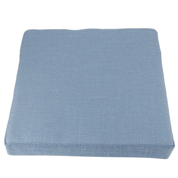 Hjemme-Yoga Matte Kvadratisk Myk Gulv Pute Avtakbar Vaskbar Meditasjonsmatte Pute Blå 40 x 6cm (L x B x H)
