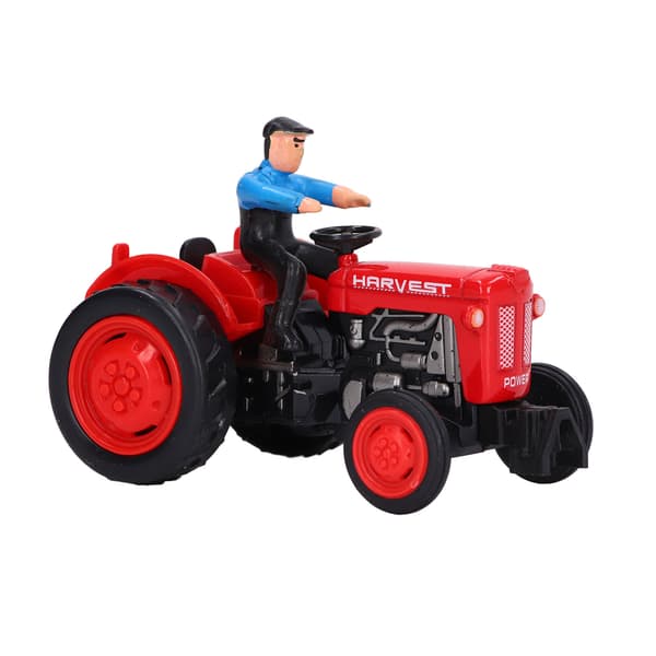 Rød Legering Traktor Legetøj Ingeniørkøretøj Model til Børn