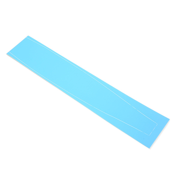Midtskin for PS5-konsollen, ripesikker, integrert midtre stripe, klistremerke, konsollens midtre del, beskyttelsesstripe, film, blå