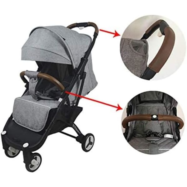 4-pack barnvagnshandtagsskydd med universal vattentät dragkedja för barnvagn