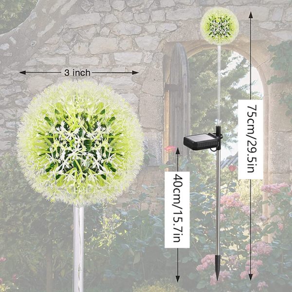 2 stk Solcelled Hagebelysning Utendørs 16 Fargerike LED Solcelled Hagebelysning Dekorativ for Patio Hage Landskap