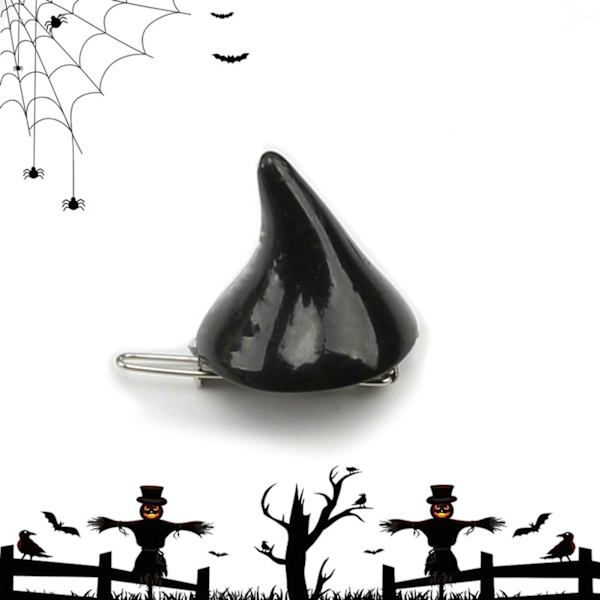 Djævelshorn Hårklips Kvinder Sort Sød Udsøgt Sjov Halloween Cosplay Kostume Party Hårnål