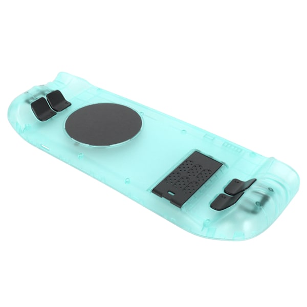 Bakplatta för Steam Deck med värmeavledning, DIY-utbyteshölje, extern halvledarkyla för Steam Deck, cyan transparent fodral