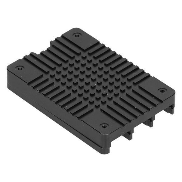 Alumiiniseoskuori UltraOhut CNC Jäähdytyskuumennuslevyt Metallikuori Raspberry Pi 4B:lle (Musta)