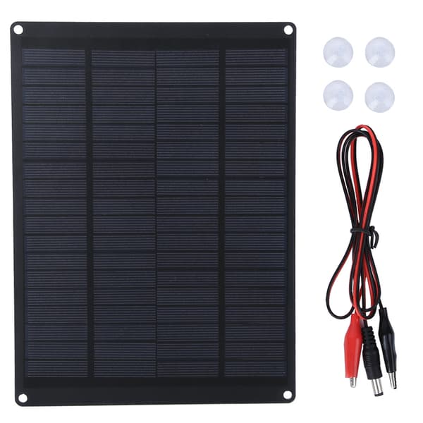 18V 5.5W Bærbart Polykrystallinsk Solpanel USB-oplader til Udendørs Brug