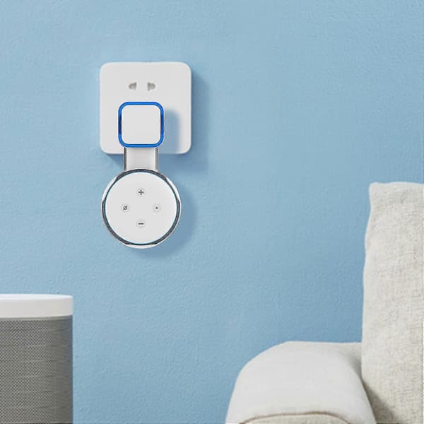 Wall Mounted Speaker Bracket High Sensitivity Plastic Clear Sound Smart Speaker Support for Echo Dot