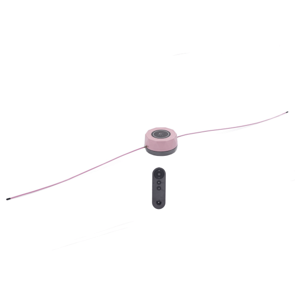 Elektrisk Rope Skipping Machine Smart Intelligent Jump Rope Machine til indendørs udendørs fitness Pink- W