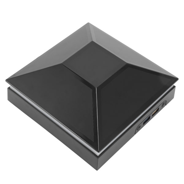 Kylsfläkt för Konsol 12W 3 Vindhastigheter Touch-brytare Justerbar Konsol Dammsäker Kylsfläkt med LED-lampor USB-portar Svart