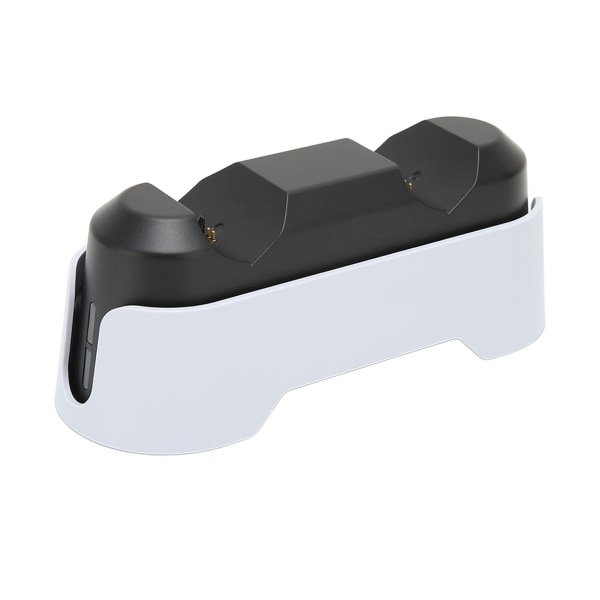 For PS5-kontroller Ladestasjon-kontroller Dobbel ladedokking for PS5 med LED-indikator Hvit
