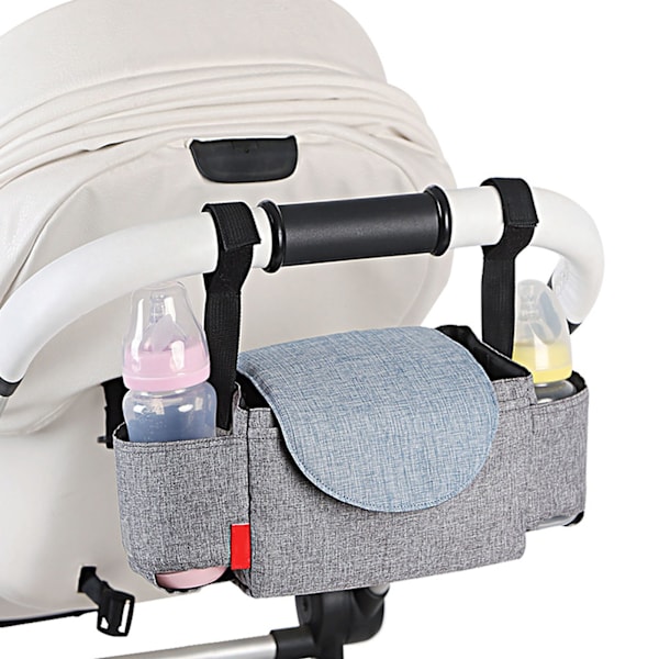 Alsidig Vandafvisende Babyvogn Organizer Taske - Holdbar Polyester Opbevaringsløsning