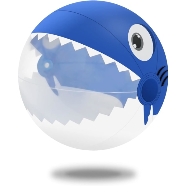 Barn uppblåsbar Shark Beach Ball 16'', klar uppblåsningsballong för strandleksaker för barn och toddler , stor poolboll - poolleksaker och favorit sommarfest på stranden