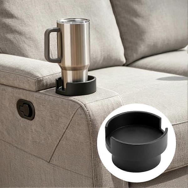 【02】Drikkespildsforebyggende bordskåner Universal Sofadrikkestabilisator til store kopper