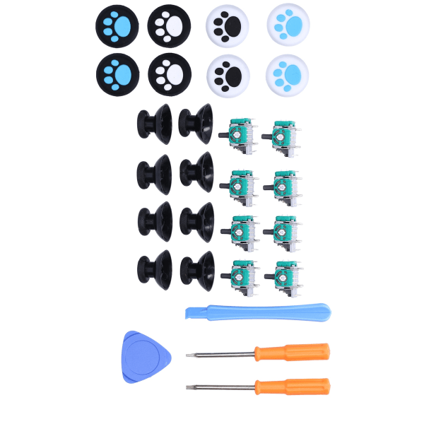 Analog Joystick Kit Komfortabel Holdbar Nem at Installere Controller Reservedele til Xbox OneQM21070991 (Kattepoter)