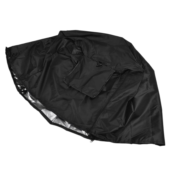 79x53x50.8cm Utomhus Hundbur Skydd Solskydd Vattentät Husdjur Kennel Skydd för Tråd Hundburar Svart