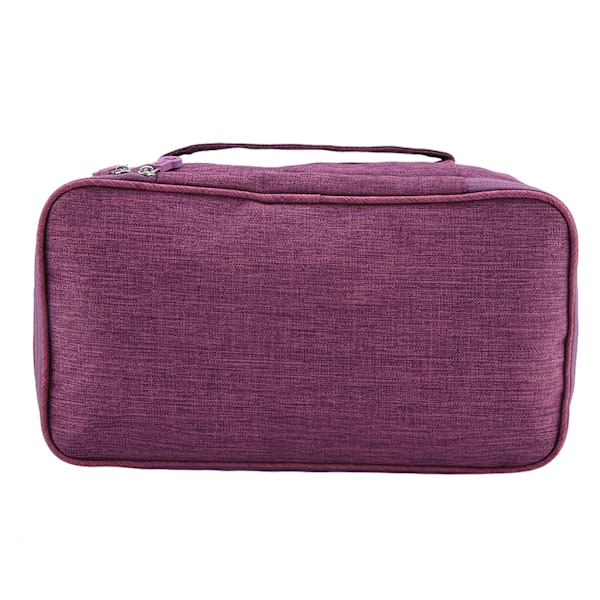Vedenkestävä Kannettava Matkakäyttöön Sopiva Säilytyskassi Alusvaatteille, Rintaliiveille, Sukille ja USB-Tarvikkeille (Violetti)