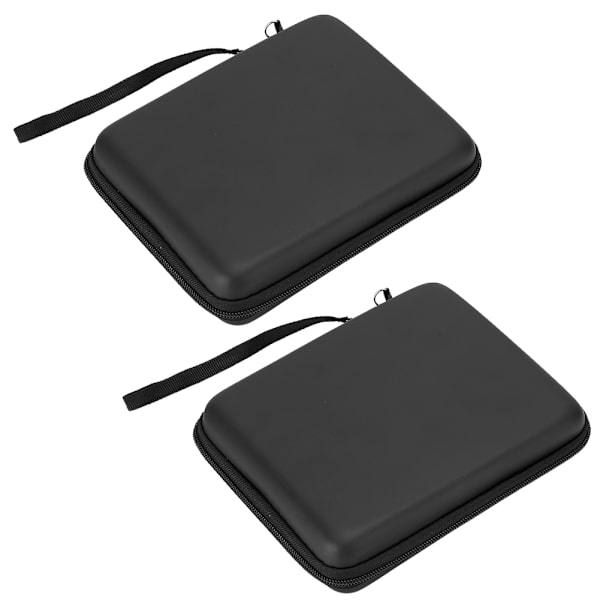 2 stk EVA Hard Package Case Oppbevaring Bærbar Veske Beskyttende Etui med Snøring for 2DS Svart
