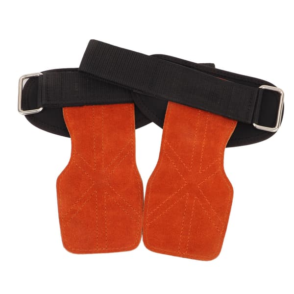 2-pack Gymnastik Handskydd Imitationsläder Halkfritt Handledsstöd för Tyngdlyftning Pull Ups Brun