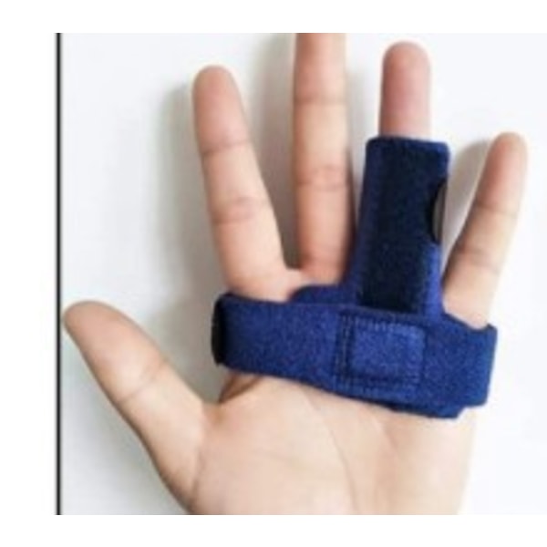 Justerbar fingerskena skadat finger, senor, stukningar, fingerstöd med 2 klubbfingerärmar, ledsmärta, vänster hand