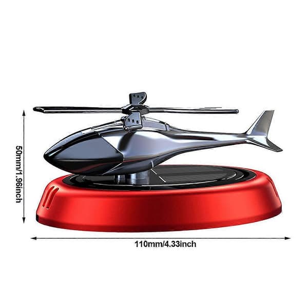 【02】Bil Doft Helikopter Bil Luftfräschare prydnader Dekor Solroterande Arom Diffuser för Kontor GRAY
