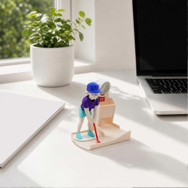 【02】Golf Swing Ølflaskeåbner, Golfing Buddy Desktop Flaskeåbner til Mænd