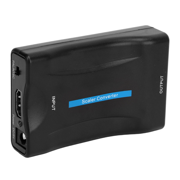 HD Multimedia Interface till Scart-konverterare ABS Videoadapterbox för TV DVD-spelare