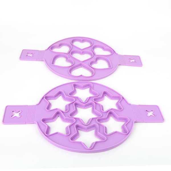 2 stk. Nonstick Pannekakepanne Egg Maker Form Ring Kjøkken Baking Matlagingsverktøy